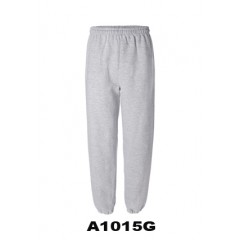 A1015G -Grey Mix Fleece Jogging Pant with elastic cuff