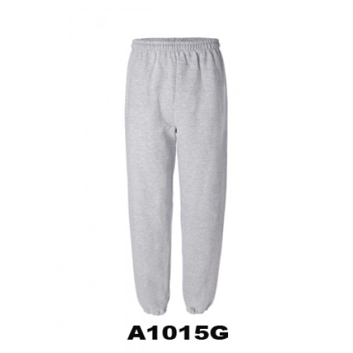 A1015G -Grey Mix Fleece Jogging Pant with elastic cuff
