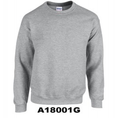 A18001G- GREY MIX CREW NECK SWEATSHIRT