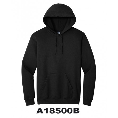 A18500B- BLACK HOODIE  SWEATSHIRT