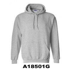 A18501G-GREY FLEECE HOODIE 