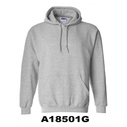 A18501G-GREY FLEECE HOODIE 
