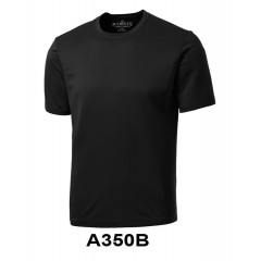 A350B- BLACK SHORT SLEEVE  PERFORMANCE T-SHIRT -IMPORT