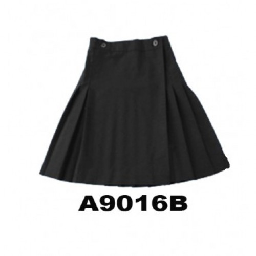 A9016B - Girl's Twill Black KILT 
