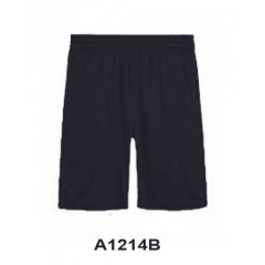 A1214B - Black Mesh Bermuda length short