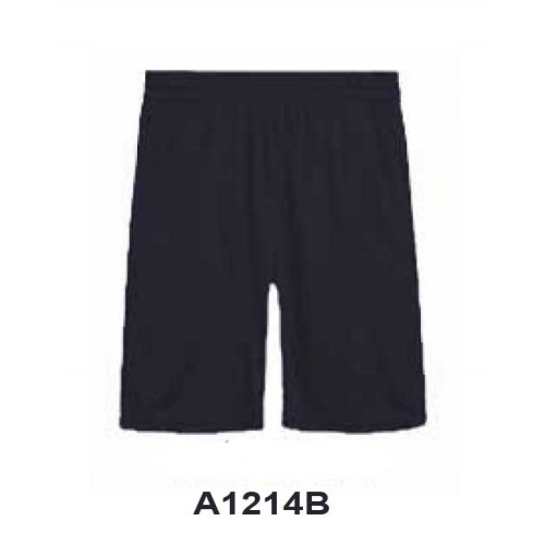 A1214B - Black Mesh Bermuda length short