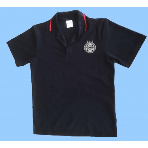 CAV1007 - Black Short Sleeve Polo