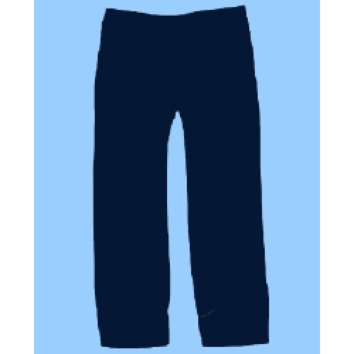 POM700 Navy Elastic Waist Pull On Pant