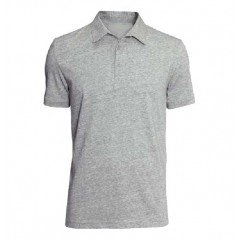 Girls Rib Spandex Polo Short Sleeve - Navy;  Grey mix;  Burgundy