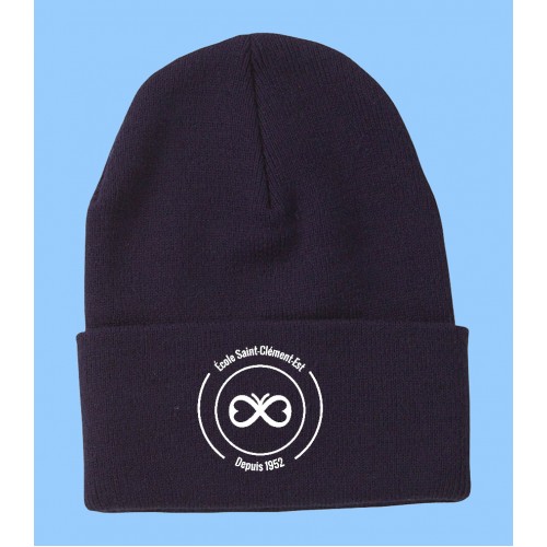 ECLE011 -TUQUE WITH EMBROIDERED SCHOOL LOGO -ONE SIZE