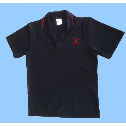 FEL1007 - Black Short Sleeve Piqué Polo
