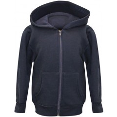 Full Zip Fleece Hoody Sweatshirt - Navy; Black; Grey mix; Charcoal