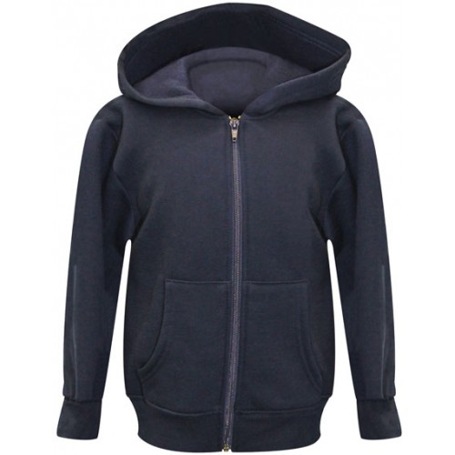 Full Zip Fleece Hoody Sweatshirt - Navy; Black; Grey mix; Charcoal