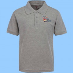 HB407 GREY SHORT SLEEVE PIQUÉ POLO