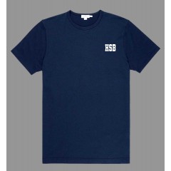 HSB701 -  Poly cotton Navy T-shirt with HSB logo for Daily Wear
