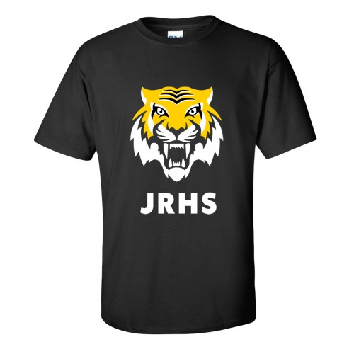 JRHS1112 -Black T-shirt-Tiger Print
