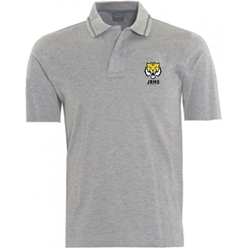 JRHS3007 - Grey  Piqué Short Sleeve Polo