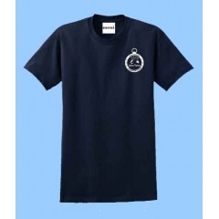 JV551 - Navy Short Sleeve T-shirt  with Printed Logo 