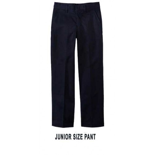 KAL9022 - Junior Style Woven Black Twill Pant with Elastic Back