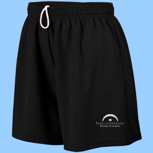LAP1014 - Black Athletic Mesh Short 