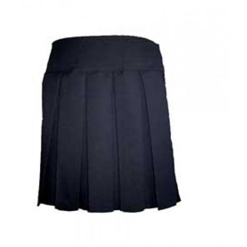 LAS600 Woven Pleated Skirt - Navy Sizes 4 to 16
