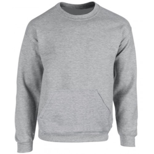 NEC4112  Grey  Sweatshirt with Kangaroo Pockets