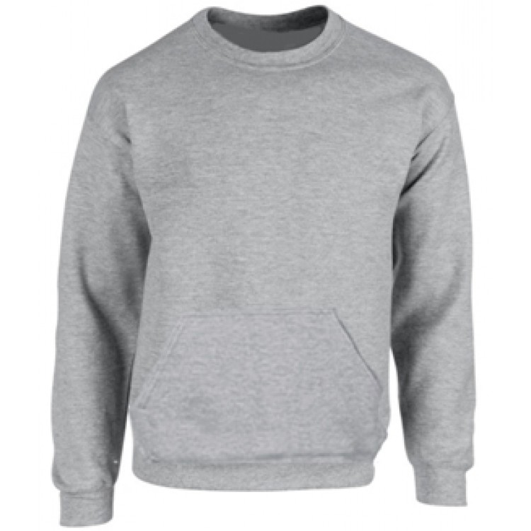 NEC4112 Grey Sweatshirt with Kangaroo Pockets