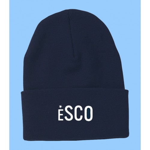 ESCO011 -TUQUE WITH EMBROIDERED SCHOOL LOGO -ONE SIZE