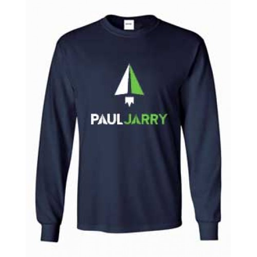 PJ4060 Navy Long Sleeve T-shirt with school logo