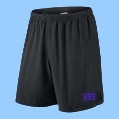 WES1014 - Black Athletic Mesh Bermuda Length Basketball Short