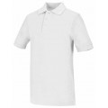 Unisex  Pique Polo Short Sleeve   White 
