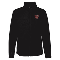 WSW1005 - Black Fitted Fleece zippered Cardigan