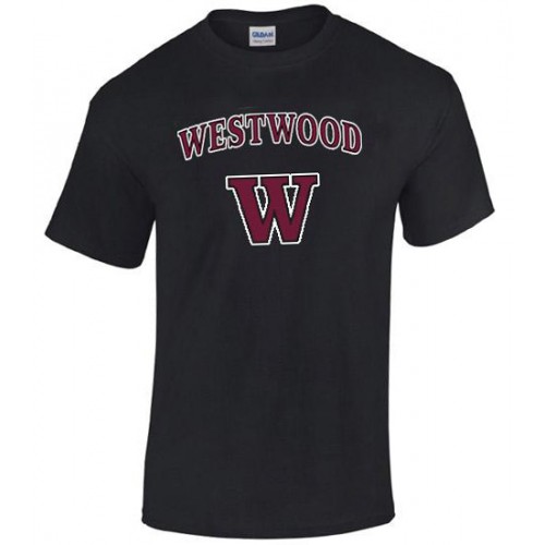 WSW1112 - Black Short Sleeve Printed T-Shirt