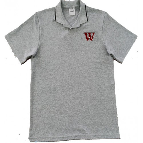 WSW3007 - Grey Short Sleeve Urban Style  Polo