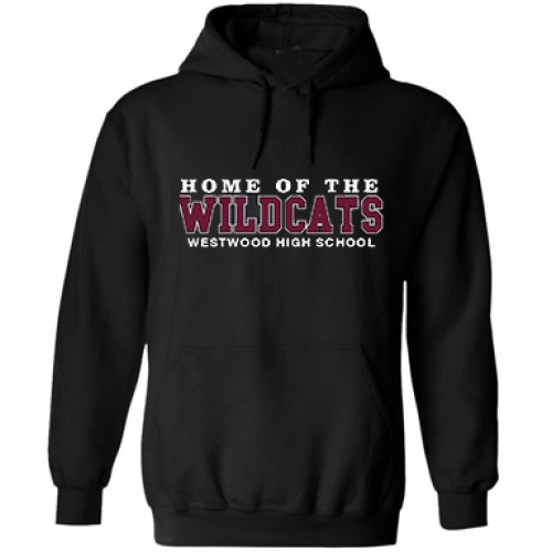 WSW1116 - Kangaroo Black fleece sweatshirt