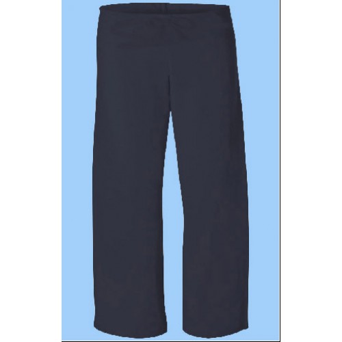 CW850 Girls Navy Fleece wide Leg Sweatpant 