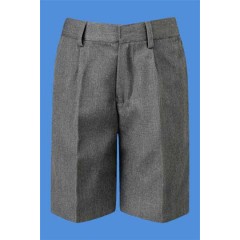 LHS1015 - UNISEX Woven Twill Grey Bermuda Short -WHILE SUPPLIES LAST