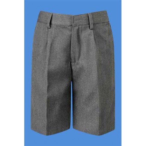 LHS1015 - UNISEX Woven Twill Grey Bermuda Short -WHILE SUPPLIES LAST