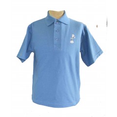 PJ408 Blue Short Sleeve Polo
