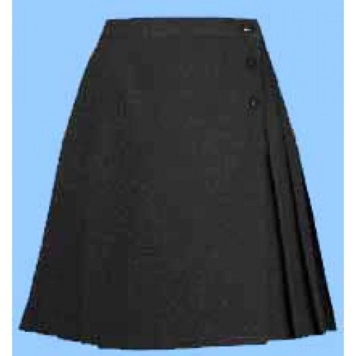 WES9017 - Girls Black Woven Skirt